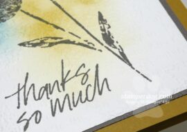 Easy Silhouette Thank You Card