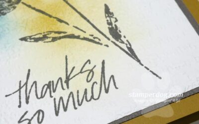 Easy Silhouette Thank You Card