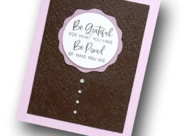 Making a Pink Encouraging Card