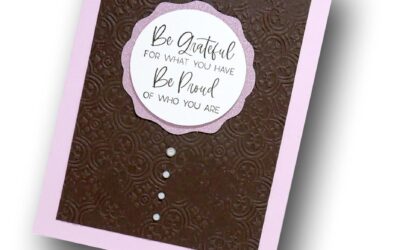 Making a Pink Encouraging Card