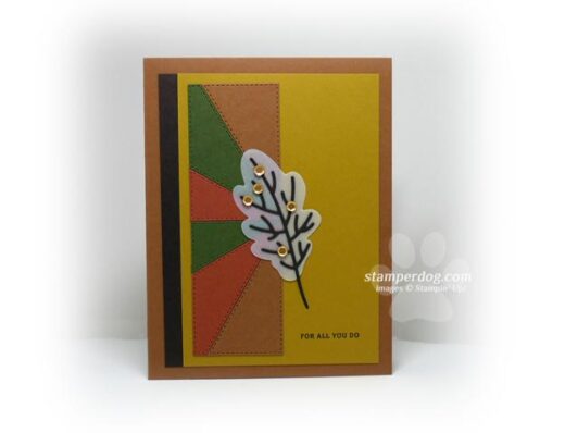 Pieced Fall Thank You Card