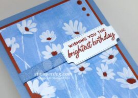 Bright Blue Birthday Card