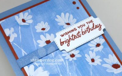 Bright Blue Birthday Card