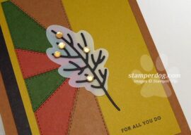 Pieced Fall Thank You Card