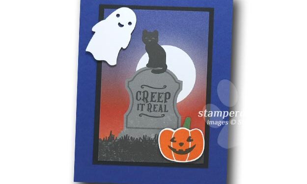 Quick and Easy Spooky Cat Card