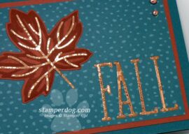 Love This Metallic Fall Card