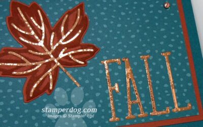 Love This Metallic Fall Card