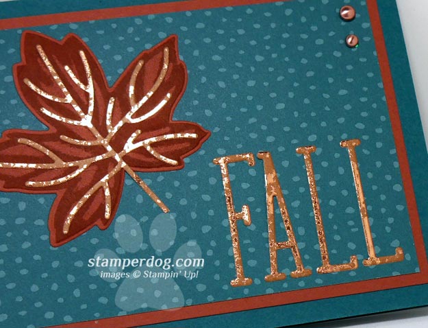 Love This Metallic Fall Card