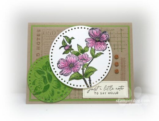 Dogwood Collage Card