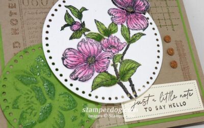 Dogwood Collage Card