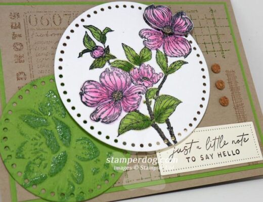 Dogwood Collage Card