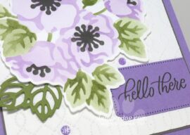 Stenciled Flower Card