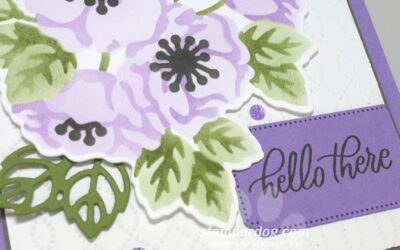 Stenciled Flower Card
