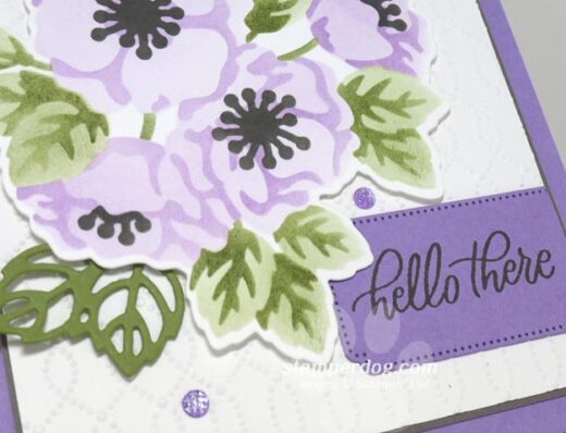 Stenciled Flower Card