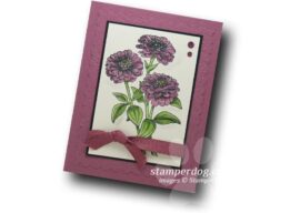 Mauve Flower Card
