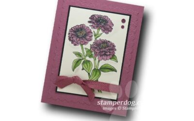 Mauve Flower Card