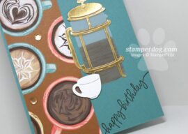 New Stamps for a Coffee Birthday Card