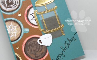 New Stamps for a Coffee Birthday Card