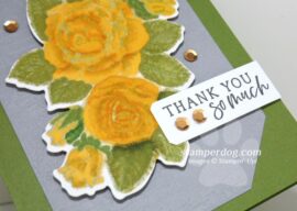 Yellow Rose Thank You Card