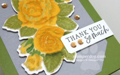 Yellow Rose Thank You Card