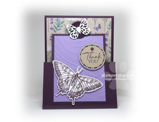 Butterfly Fun Fold Thank You Card