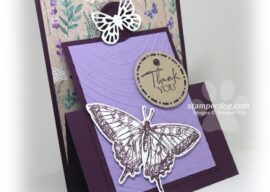 Butterfly Fun Fold Thank You Card