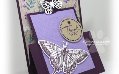 Butterfly Fun Fold Thank You Card