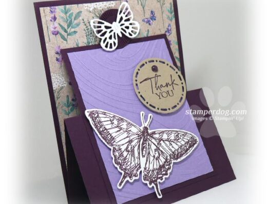 Butterfly Fun Fold Thank You Card