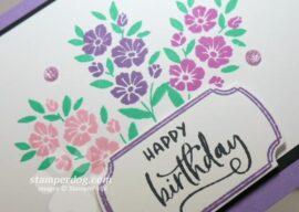 Pretty Purple Birthday Card