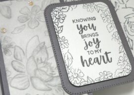 Monochromatic Tent Card