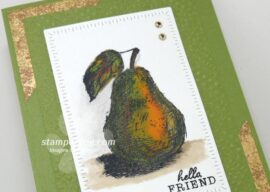 Watercolor Pear Card