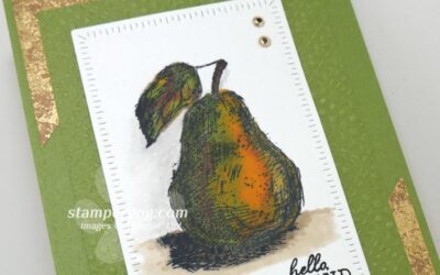 Watercolor Pear Card