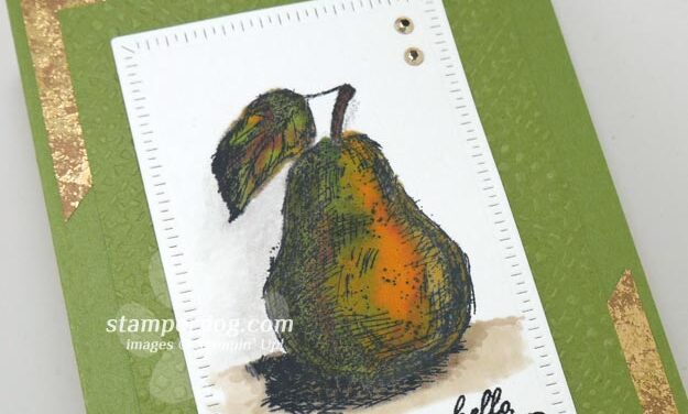 Watercolor Pear Card