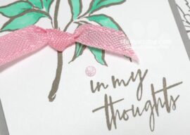 DIY Pink Flower Card