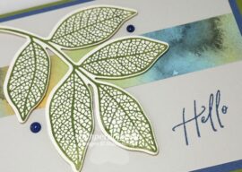 Leafy Hello Card & New Stamps & a Bonus