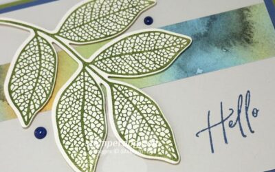 Leafy Hello Card & New Stamps & a Bonus