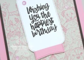 Pretty Pink Birthday Tag Card