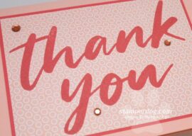 Super Quick and Easy Thank You Card