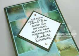 Paper Pieced Thank You Card