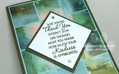 Paper Pieced Thank You Card