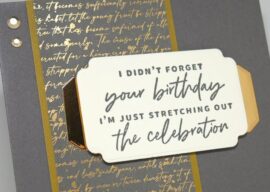 Regal Belated Birthday Card