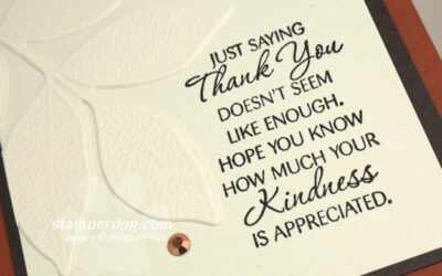 Making an Easy and Elegant Thank You Card