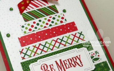 Scrappy Pieced Christmas Tree Card