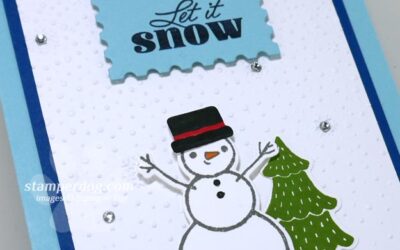 A Snowy Wonder Cute Snowman Card