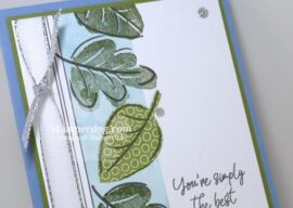 Simply the Best Falling Leaf Card