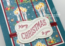 Vintage Candles Christmas Card