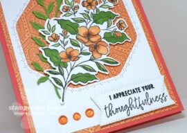 Inspired to Make a Bright Thank You Card