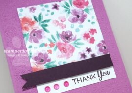 Simple Spring Thank You Card