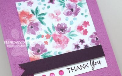 Simple Spring Thank You Card