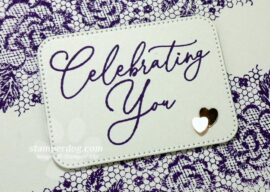 Purple Wedding Card
